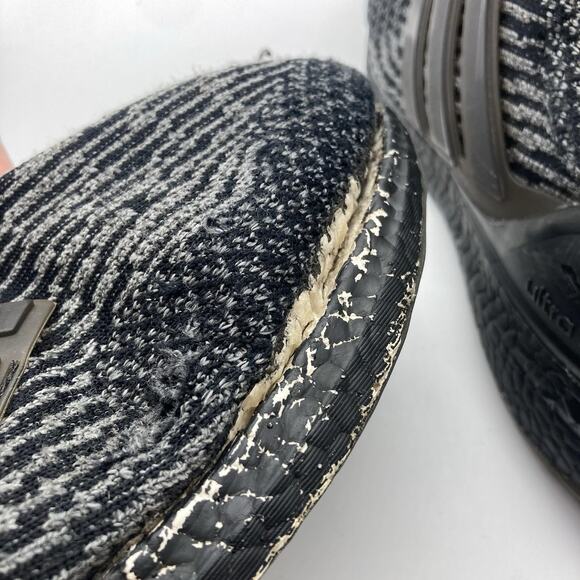 Mens Size 13 Adidas Ultra Boost 3.0 Limited Oreo Black Silver Running Sneakers - Picture 6 of 7